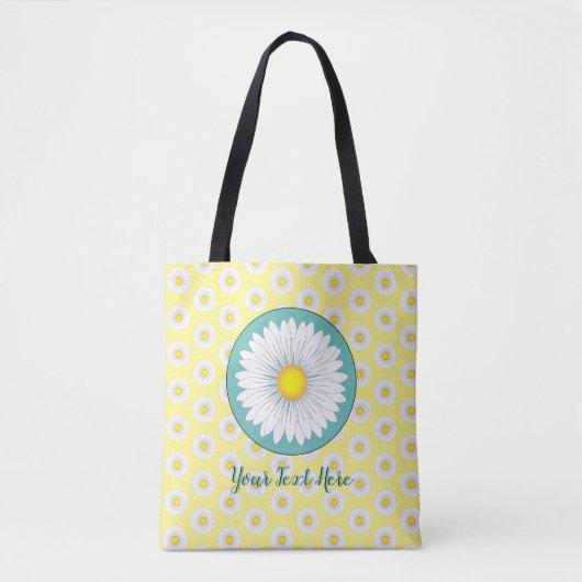  kleine madeliefjes - geel tote bag (Voorkant)
