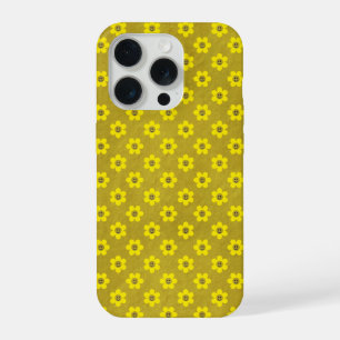 Kleine madeliefjes, gelukkige gezichten, in moster iPhone 15 pro case