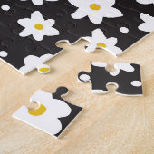 Kleine madeliefjes, , naadloze achtergrond. legpuzzel (Zijkant)