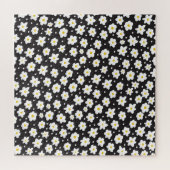 Kleine madeliefjes, , naadloze achtergrond. legpuzzel (Horizontaal)