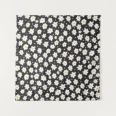 Kleine madeliefjes, , naadloze achtergrond. wandkleed (Voorkant (horizontaal))