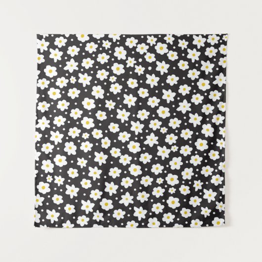 Kleine madeliefjes, , naadloze achtergrond. wandkleed (Voorkant)