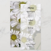 Kleine Madeliefjes Omhoog Kijkend Menu (Voorkant / Achterkant)