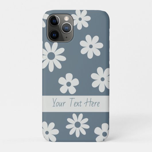 kleine madeliefjes op de blauwe iPhone Case-Mate iPhone Case (Achterkant)