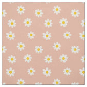 Kleine Madeliefjes / stoffige abrikoos Stof (Swatch)
