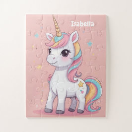 Kleine magische eenhoorn gepersonaliseerde Kinder Legpuzzel