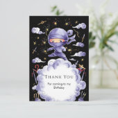 Kleine Magische Ninja Verjaardag Bedankkaart (Staand voorkant)