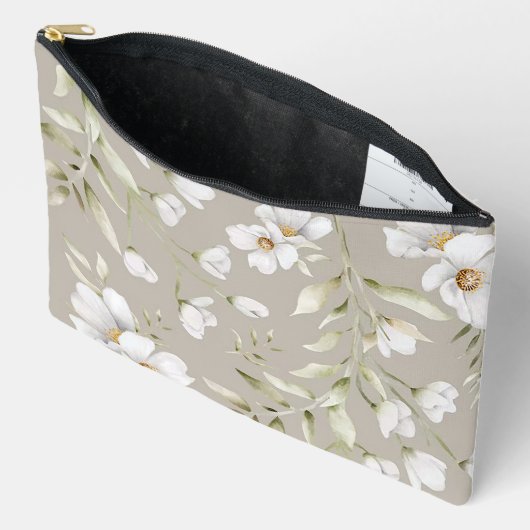 Kleine Magnolia Print Cosmetictas Etui (Open)