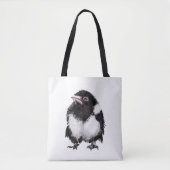 Kleine magpie tote bag (Voorkant)