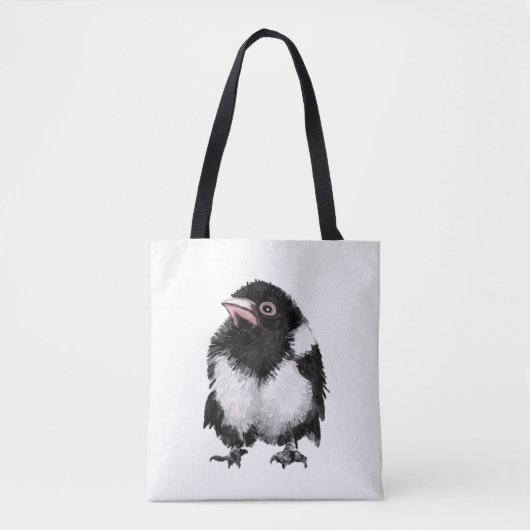 Kleine magpie tote bag (Voorkant)