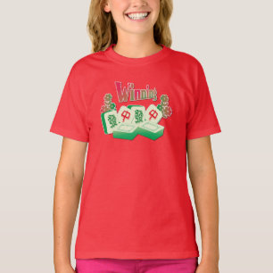 Kleine Mahjong Winnaar Groene Tegels T-shirt