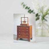 Kleine Mahogany borst van torens door Sheraton Briefkaart (Staand voorkant)