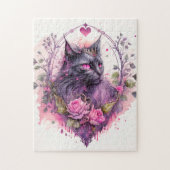 Kleine Majestic Kitty Kat Heks Legpuzzel (Verticaal)