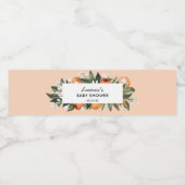 Kleine Malse Citrus Baby Shower Favoren Waterfles Etiket (Enkel label)