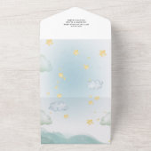 kleine man avontuur wacht baby shower all in one uitnodiging (Buitenkant)