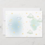 kleine man avontuur wacht baby shower bedankkaart (Achterkant)