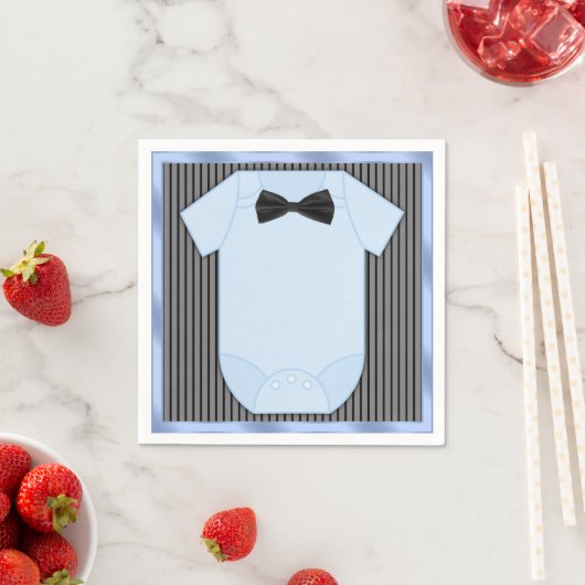 Kleine Man Baby Jongensdouche Servetten (Insitu)