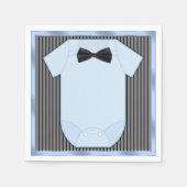 Kleine Man Baby Jongensdouche Servetten (Voorkant)