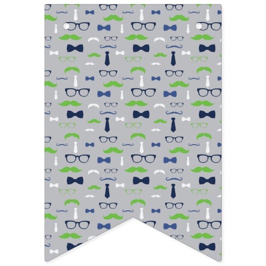 Kleine Man Baby shower Banner (Tweede vlag)