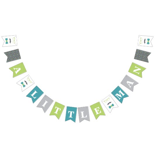 Kleine Man Baby shower Banner (Alle)