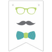 Kleine Man Baby shower Banner (Eerste vlag)