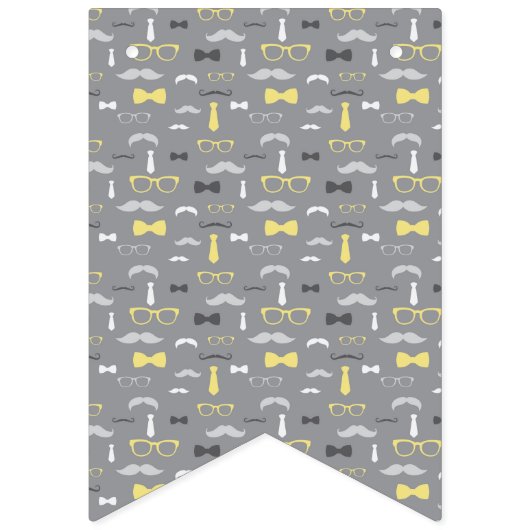 Kleine Man Baby shower Banner (Tweede vlag)