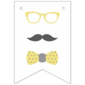 Kleine Man Baby shower Banner (Eerste vlag)