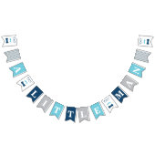 Kleine Man Baby shower Banner, Boog Stropdas Banne Vlaggetjes (Alle)