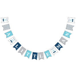 Kleine Man Baby shower Banner, Boog Stropdas Banne Vlaggetjes
