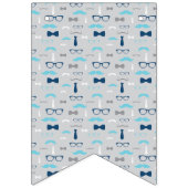 Kleine Man Baby shower Banner, Boog Stropdas Banne Vlaggetjes (Tweede vlag)