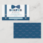 Kleine Man Baby shower Diaper Raffle Kaart (Voorkant / Achterkant)