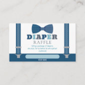 Kleine Man Baby shower Diaper Raffle Kaart (Voorkant)
