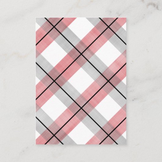 kleine man baby shower jongen rood grijs boekverzo informatiekaartje (Achterkant)