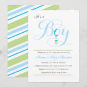 Kleine Man | Baby shower Kaart (Voorkant / Achterkant)