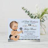 Kleine Man Baby Shower Kaart (Staand voorkant)