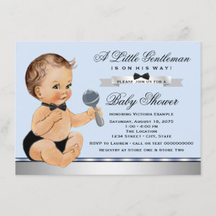 Kleine Man Baby Shower Kaart