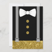 Kleine man baby shower uitnodiging (Achterkant)