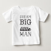 Kleine Man Big Dreams BowTie Baby Kinderen T-shirt (Voorkant)