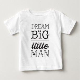 Kleine Man Big Dreams BowTie Baby Kinderen T-shirt