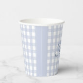 Kleine Man Blauwe boog stropdas baby shower Papieren Bekers (Rechts)