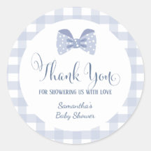 Kleine Man Blauwe boog stropdas baby shower