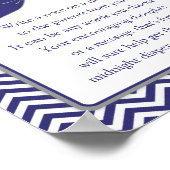 Kleine Man Bow Stropdas Baby shower Diaplutten Poster (Hoek)