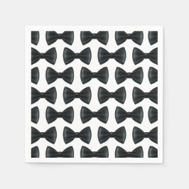 Kleine Man Bow Stropdas Theme Baby shower Servet