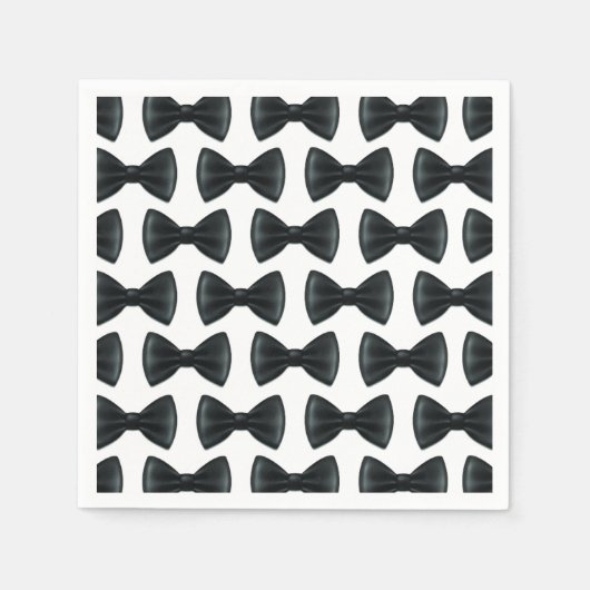 Kleine Man Bow Stropdas Theme Baby shower Servet (Voorkant)