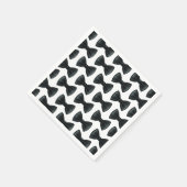 Kleine Man Bow Stropdas Theme Baby shower Servet (Hoek)