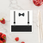 Kleine Man Bow Stropdas Theme Party servetten (Insitu)