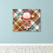 Kleine man canvas afdruk (Insitu (Houten vloer))