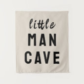 Kleine Man Cave Boy Room Tan Kinderkamer Speelkame Wandkleed (Voorkant)