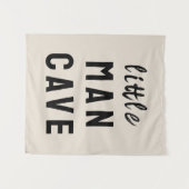 Kleine Man Cave Boy Room Tan Kinderkamer Speelkame Wandkleed (Voorkant (horizontaal))