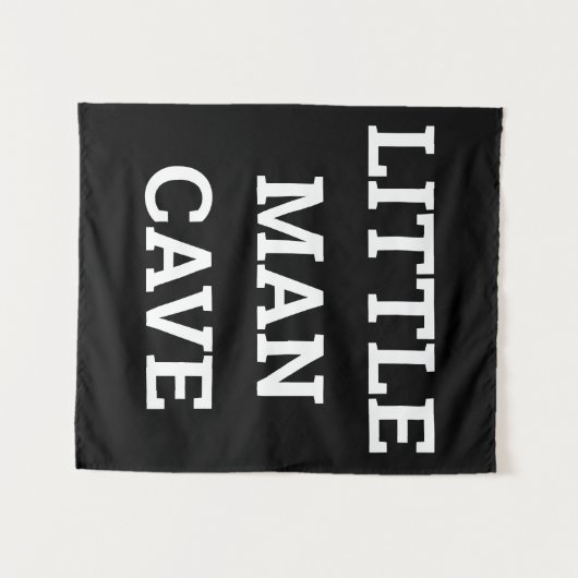 Kleine Man Cave Boy's Room Kinderkamer Speelkamerw Wandkleed (Voorkant (horizontaal))